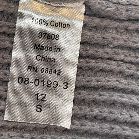 ROAMAN'S GRAY KNIT POCKETED SHORT SLEEVE CARDIGAN WRAP SIZE 12 - Picture 4 of 6